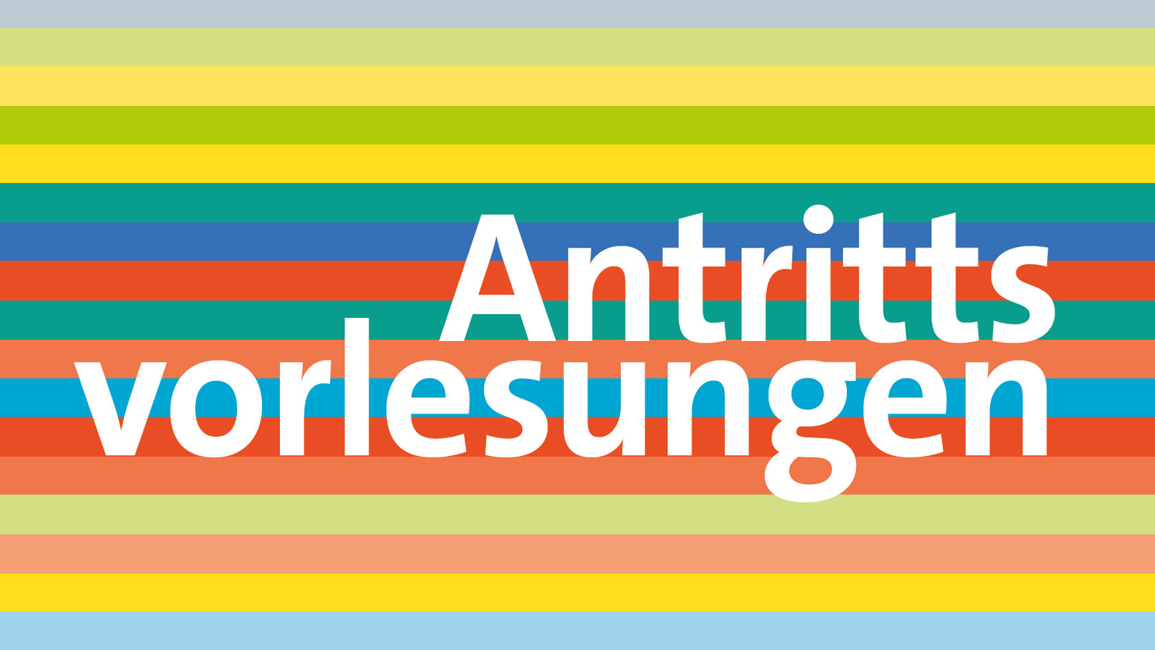 Antrittsvorlesung